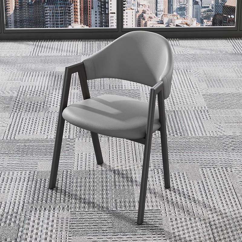 简约现代商用餐椅网红休息室会客接待洽谈休闲奶茶店靠背软包椅子