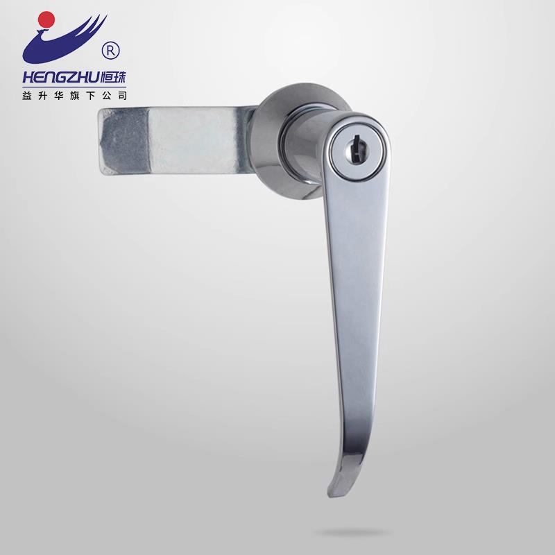 恒珠柜锁MS301-1长手柄锁锌合金执手锁机械设备控制柜配电箱电柜