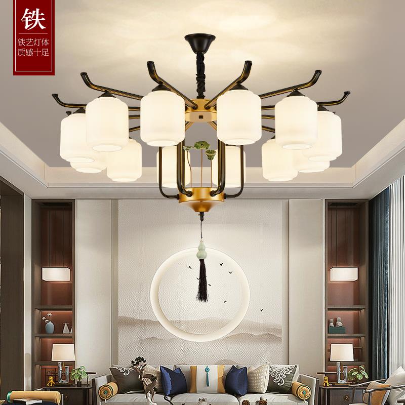 广东中山灯具新中式客厅灯现代简约2025新款卧室餐厅饭店包间吊灯