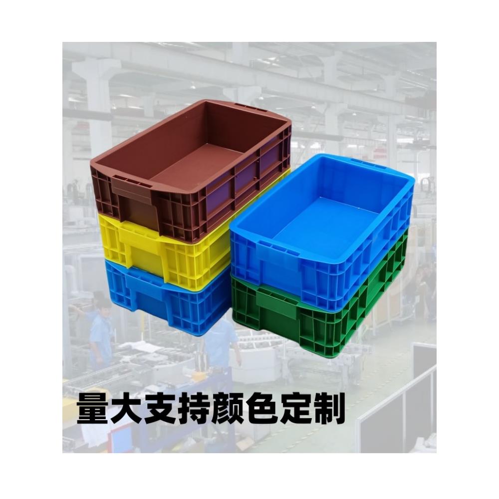 车间塑料周转箱灰色收纳盒小号长方形家用零件盒螺丝储物箱养龟箱