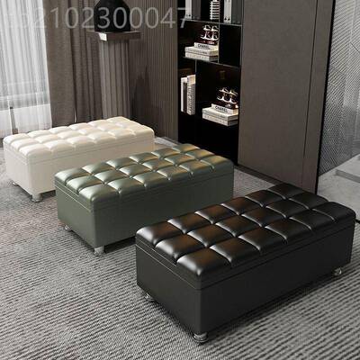 多功能鞋换凳家用门口长REM条纳凳服装柜店收可坐鞋床尾储物沙发