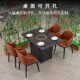 餐饮家具咖啡厅奶茶店饭店桌椅组合火锅店酒吧大理石桌子餐桌商用