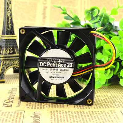 原装 山洋 风扇109P0813B6D03 8CM 13V 8020 三线 双滚珠