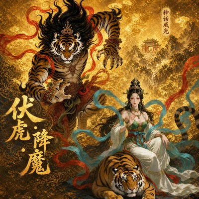 FAS 伏虎降魔 神话.威光系列 EDC整备卷轴 双面刀帕 桌搭拍照神器