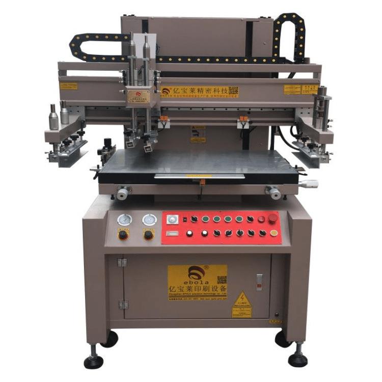 标牌印刷机5070薄膜开关PC丝印机半自动PLC平面丝网印刷