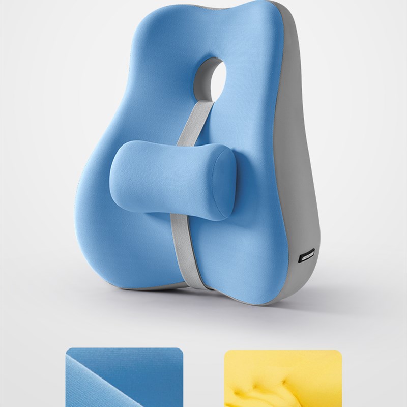 办公室腰靠座椅靠垫腰枕工位腰托久坐神器椅子腰垫V护腰靠枕靠背