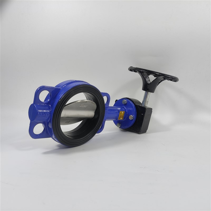 涡轮对夹蝶阀D371X-16Q球墨铸铁304不锈钢手动蝶阀DN5Q0 65 80 10