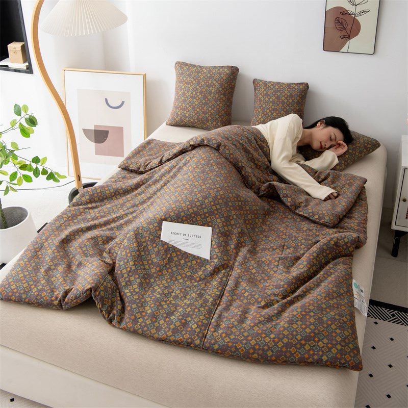 A类全棉 双层纱 抱枕被子两x用午睡毯子车用二合一汽车靠枕枕头被