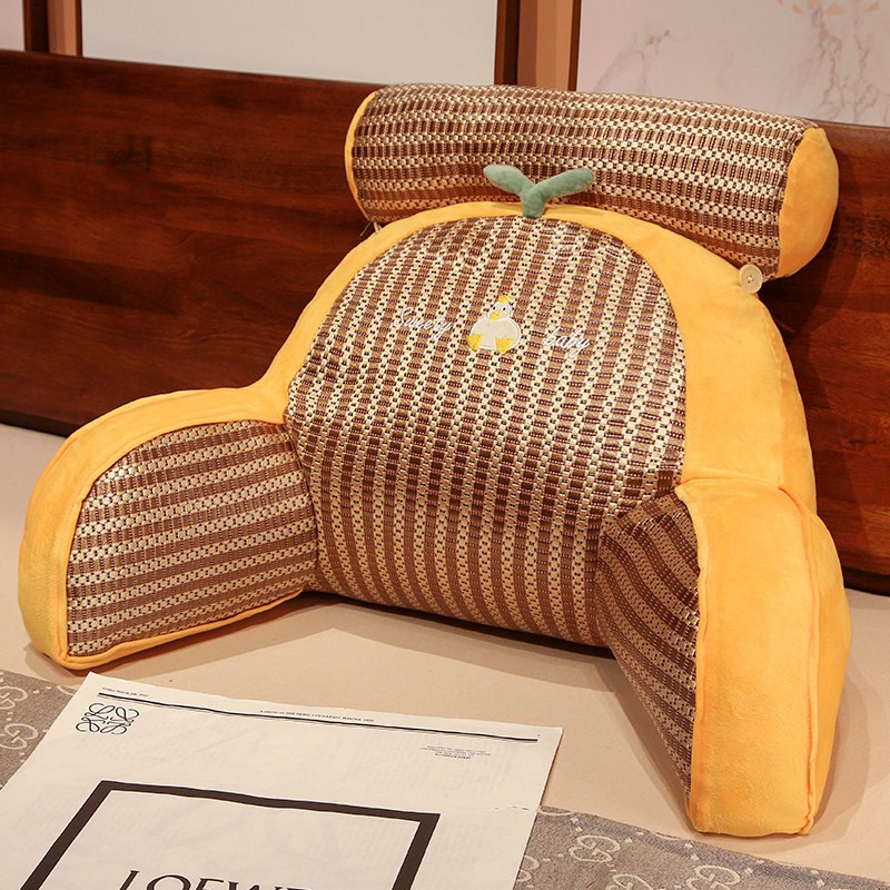 凉席床头靠垫软包大靠背靠枕躺y枕玩手机床上沙发宿舍抱枕护腰枕