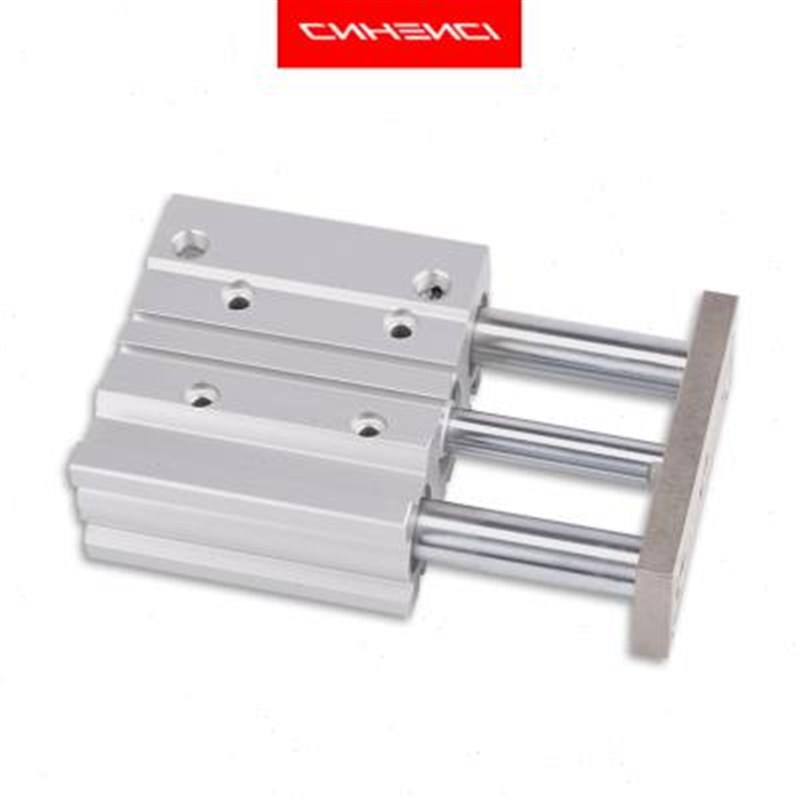 MGPM三c轴气缸40缸径治具气缸木工夹具带导杆TCM滚珠轴承MGPL三杆