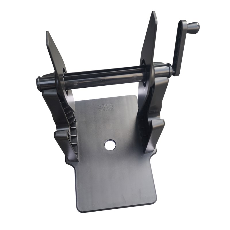 条码机标签打印机外置支架回卷器大卷铜版纸水洗U唛手摇支架通用