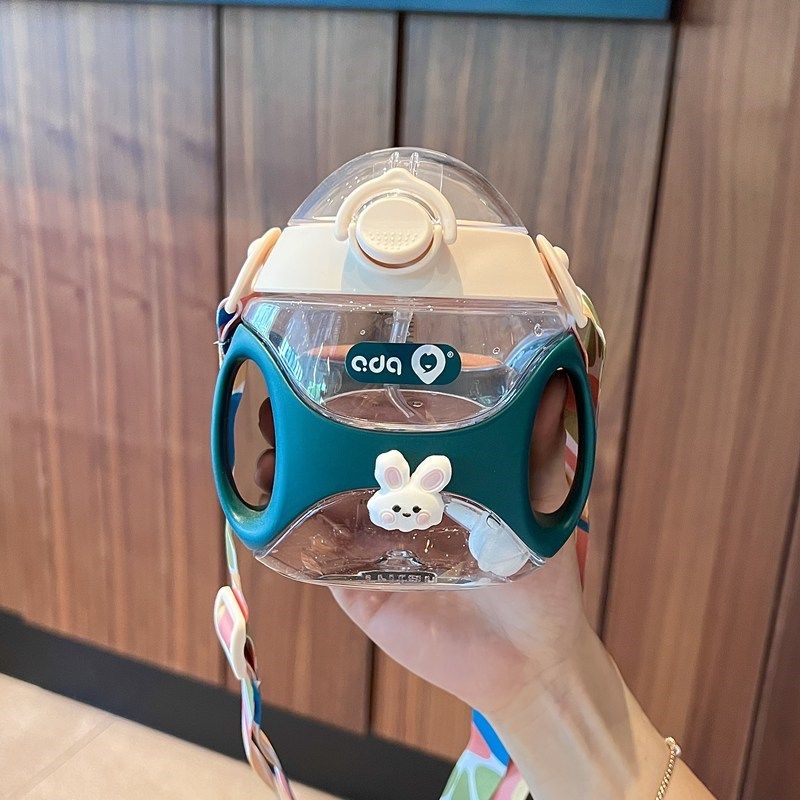 儿童吸管水杯一岁以上宝宝水瓶婴儿喝水杯子幼儿带重力球刻度奶瓶,餐饮具,吸管杯,淘宝优惠券,粉丝福利购,淘宝优惠卷
