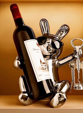 轻奢风创意客厅边柜摆件家居饰品现代简约酒柜玻璃杯红酒架电视柜