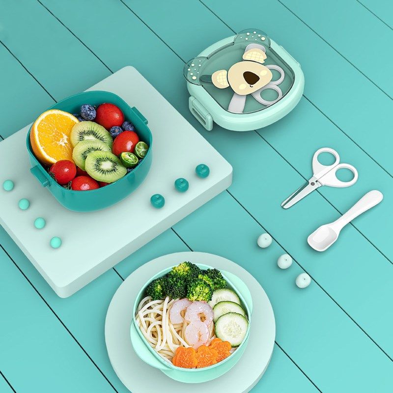宝宝儿童外出餐具便携套装出门婴儿外出辅食碗带剪刀注水保温碗勺,婴童用品,儿童餐具,淘宝优惠券,粉丝福利购,淘宝优惠卷
