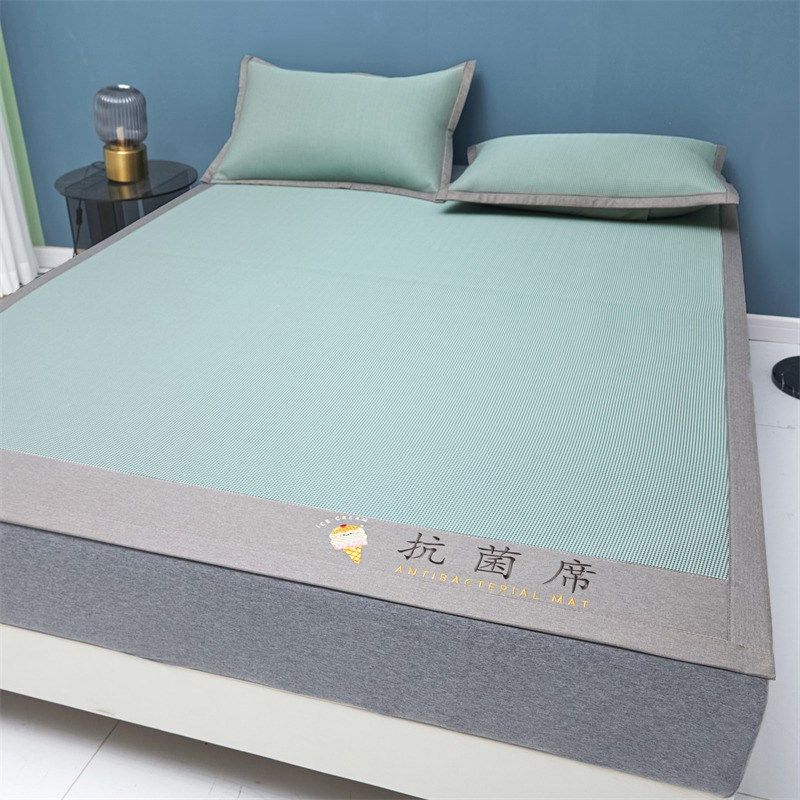 夏季A类抗菌冰丝凉席冰藤席凉感丝空调防滑软席子宿舍床单款3套件,床上用品,冰丝席,淘宝优惠券,粉丝福利购,淘宝优惠卷