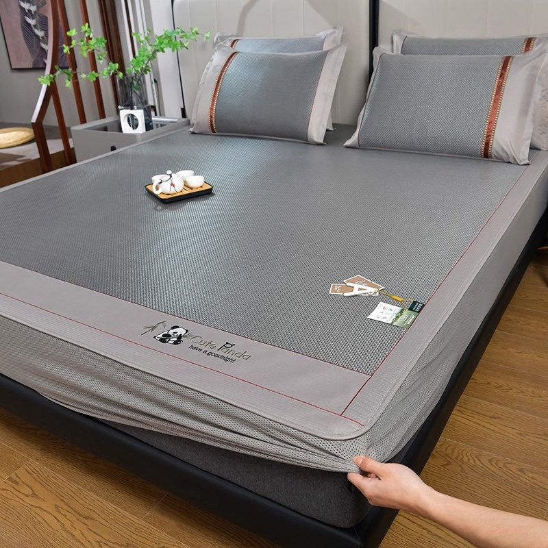 A类加厚冰藤席草席三件套夏季空调席子可水洗冰丝席单人宿舍凉席,床上用品,藤席,淘宝优惠券,粉丝福利购,淘宝优惠卷