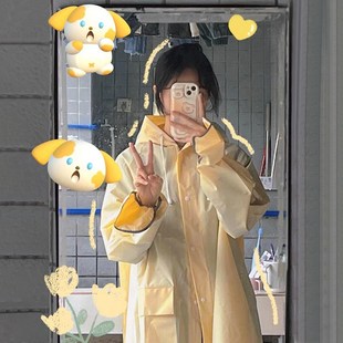 防暴雨防风户外骑行电动车自行车雨披非一次性 大学生雨衣女士长款