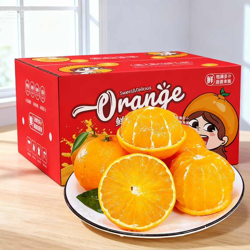 四川爱媛38号果冻橙8斤