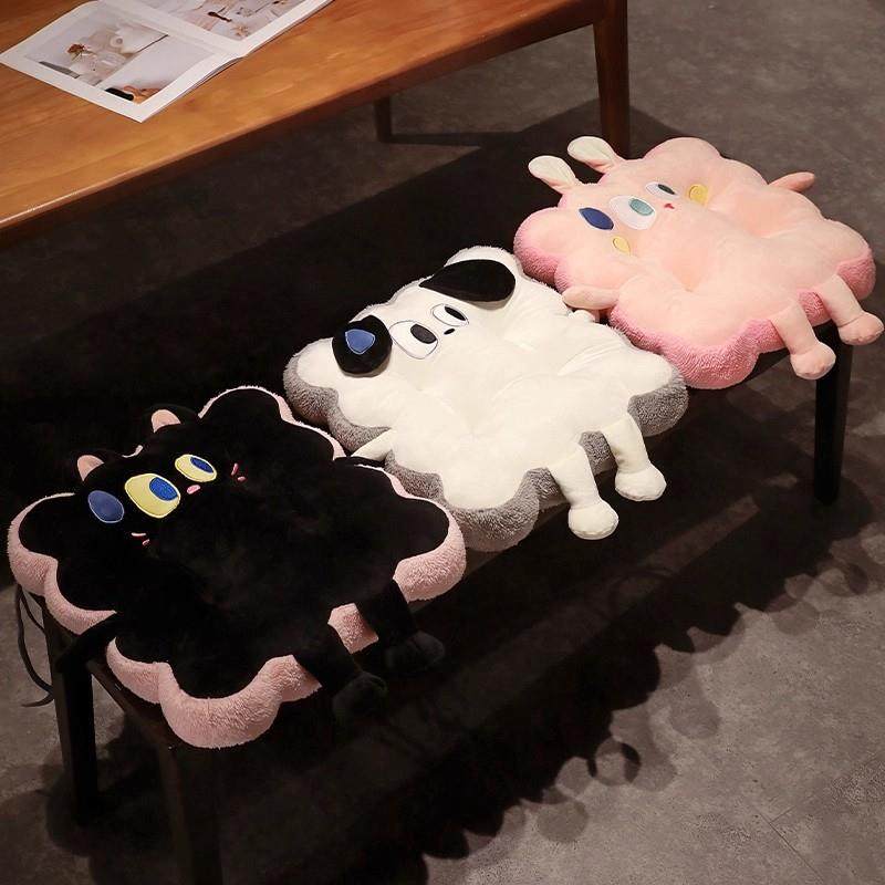 坐垫蒲团可爱卡通屁垫懒人坐墩办公室垫子学生加厚久坐毛绒地板