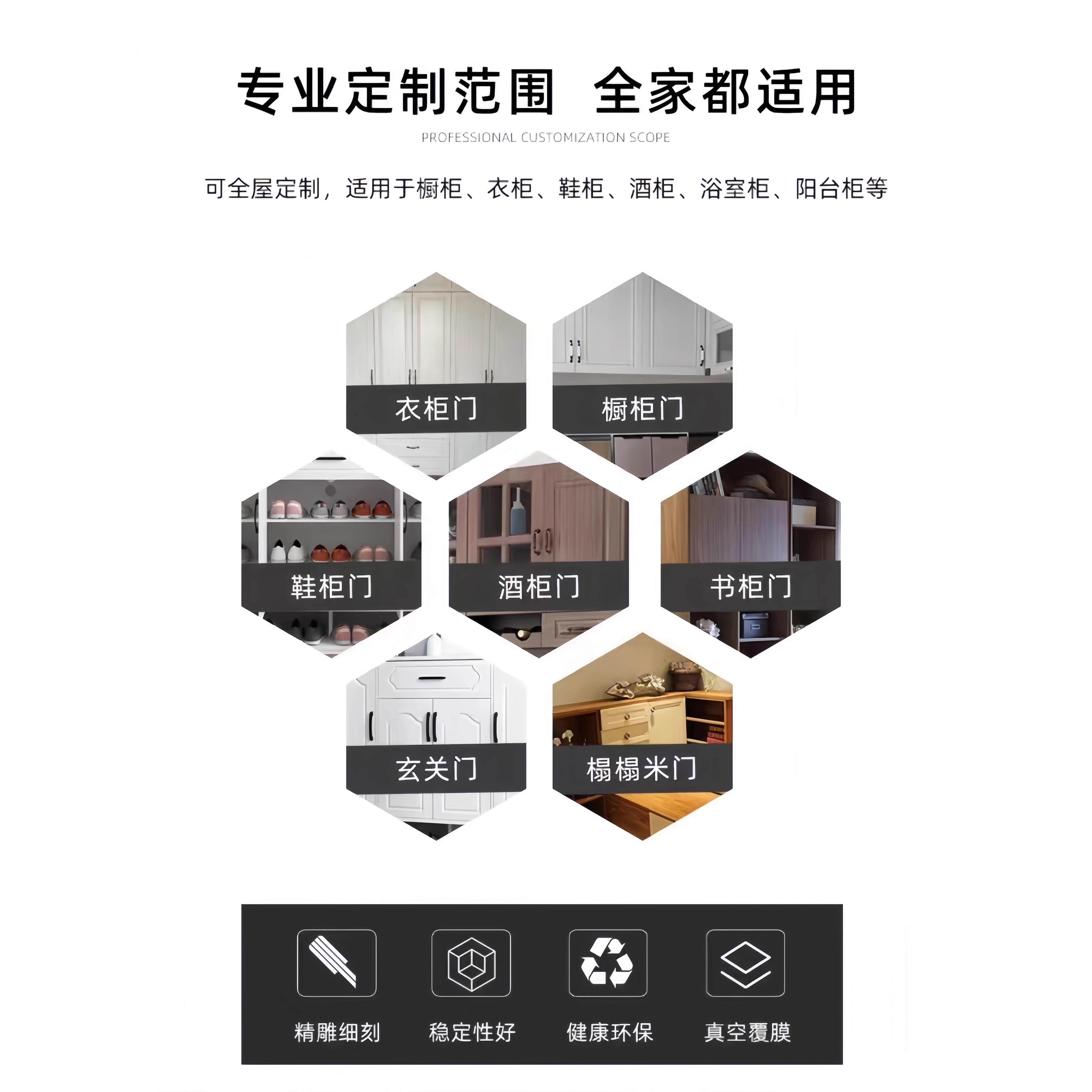 厨房橱柜门自装灶台门板免打孔安装铝合金边框钢化玻璃面板晶钢门