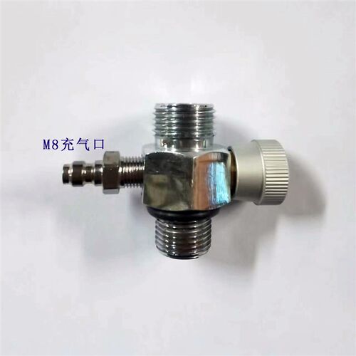 M18*1.5/G1/2四分21MM可充气钢瓶直通阀二氧化碳截止阀旋钮式开关