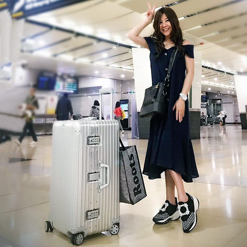 50寸超大容量皮箱拉杆箱万向轮大号行李J箱男女铝框特大旅行箱60