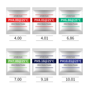 PH缓冲剂ph笔酸碱度计ph缓冲液测试高精度粉包袋装成套标准校正粉