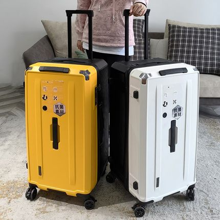 防爆五轮行李箱女28寸刹车万向y轮加厚PC材质旅行箱结实耐用皮箱3