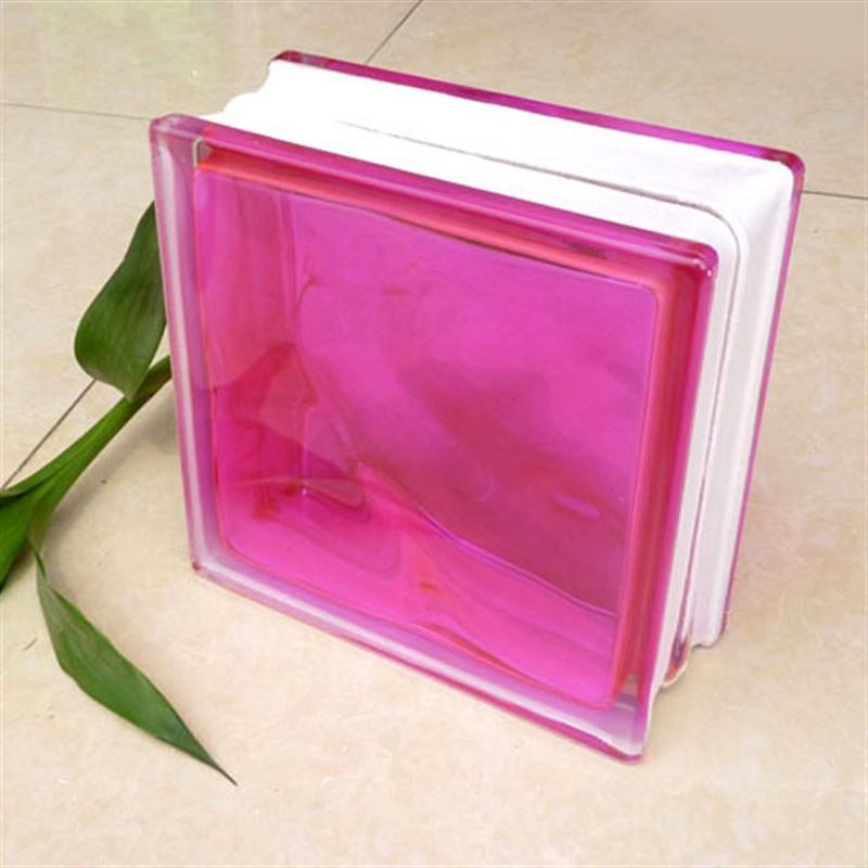 内彩空心玻璃砖 艺术玻璃墙 多彩隔断 客厅卧室Y 卫生间可用