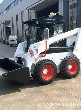 出口比利时ZY380型迷你滑移装载机沙场粮厂船厂装卸履带式小铲车