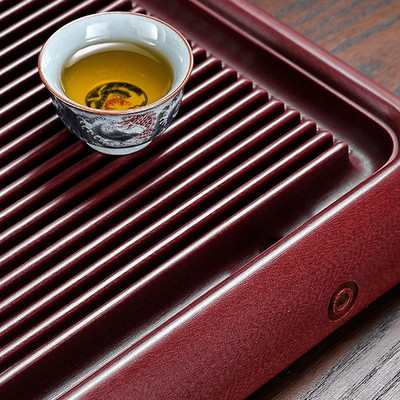 新中式新款进口电木茶盘家用茶托 托实木茶台办公茶海托 托盘电胶