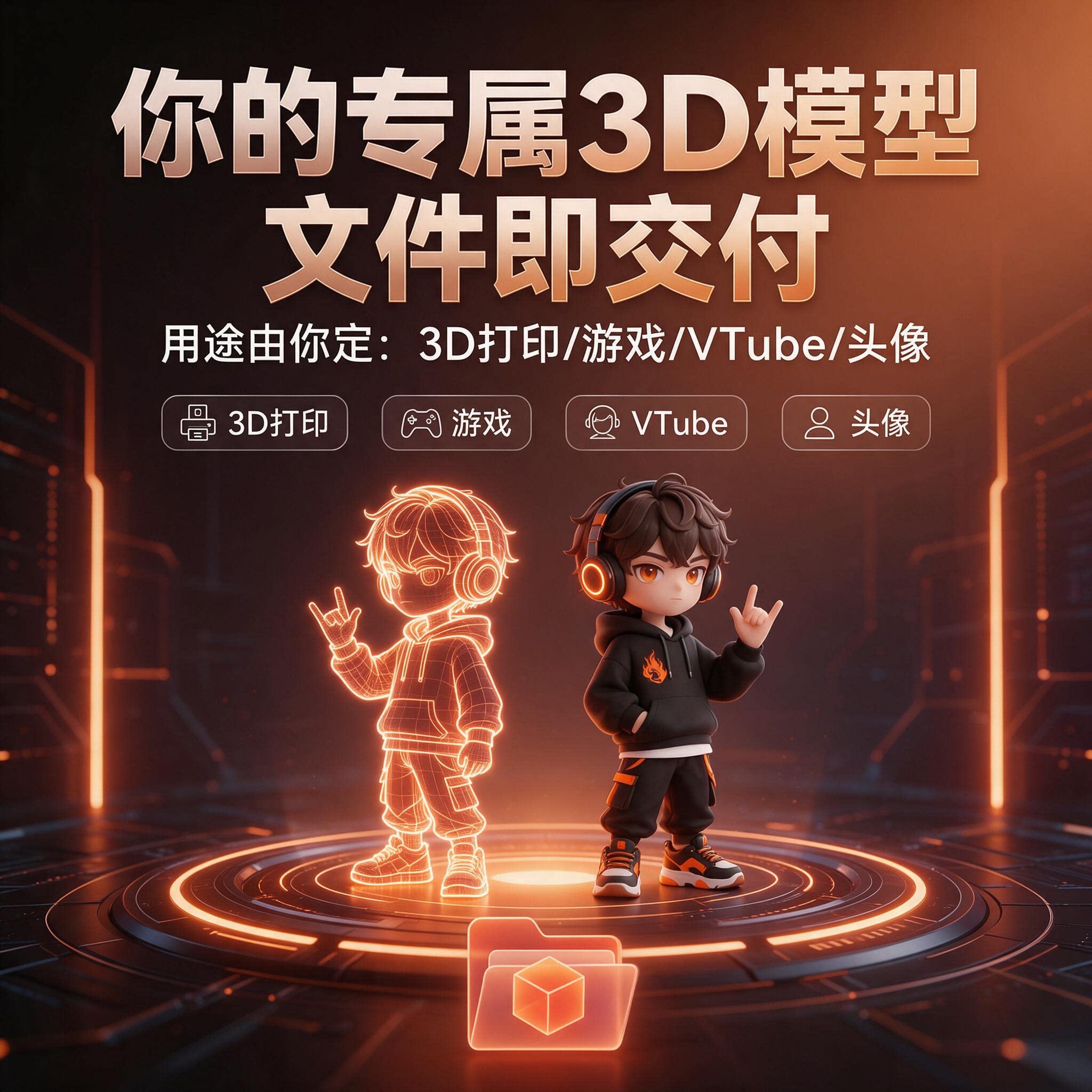 照片转3D手办满意再交付