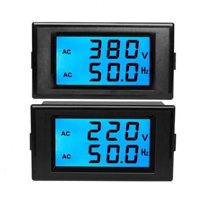 发电机数显电压表频率表单相110v220v三相380v50hz测试仪D69-2080