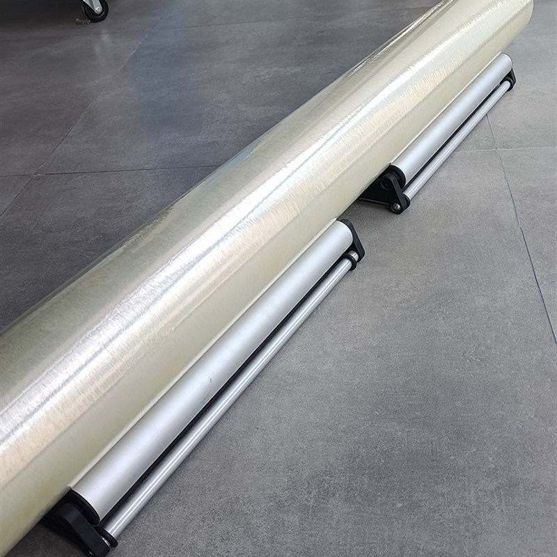 广告物料写真卷材托架放料架 冷裱膜材料托架收料架 X铝合金不锈