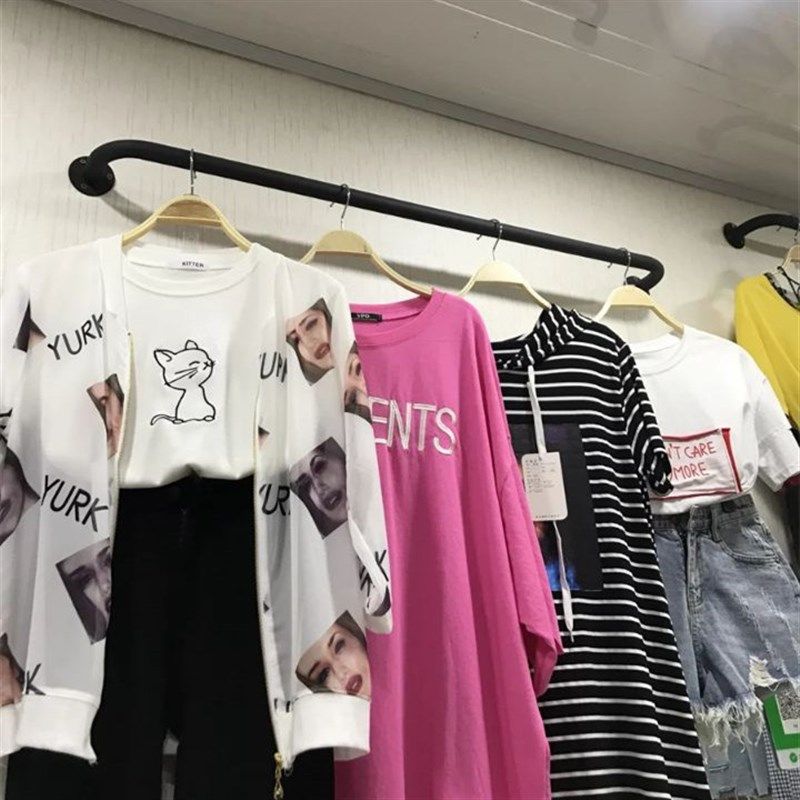 晾衣杆上墙置衣架房间挂钩客厅卧室挂衣杆墙上挂衣架卫生间晾衣架,收纳整理,晾晒杆,淘宝优惠券,粉丝福利购,淘宝优惠卷