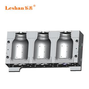 广东乐善吹塑机吹瓶机模具PP中空吹瓶模具广东组合式连体模具
