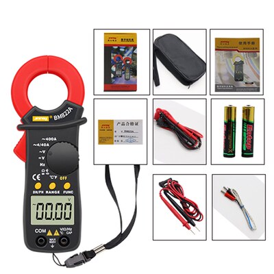 深圳滨江BM822A 数字钳型万用表 小钳形表 可测电容 温度 频率