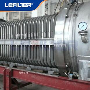 精密卧式压力叶片过滤器 制药抗生素静脉注射液 35-160㎡过滤机