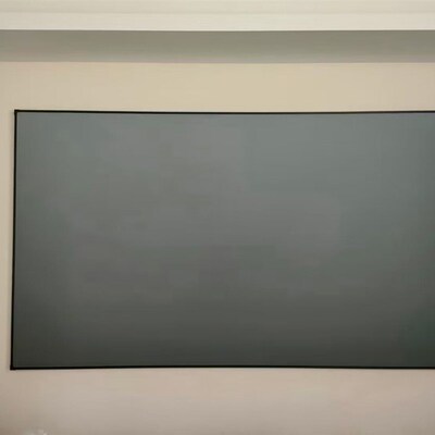 9mm超窄边框画框投影幕布100寸150寸家用3D4K灰晶抗光幕金属画框