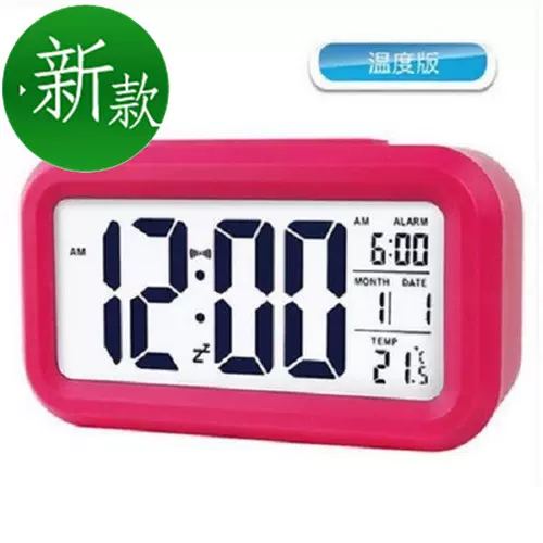 Multi -t функция светодиодные прикроватные студенческие электронные часы детские ночные свет, тихие простые творческие будильники в спальне.