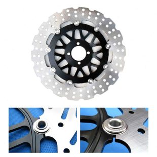 GN比亚乔摩托改装 浮动盘刹车碟大直径310mm各种花 GSX