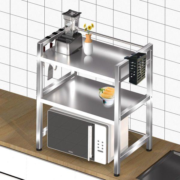 加厚不锈钢厨房置物架多层桌面隔板架收纳烤箱微波炉多功能储物架,厨房/烹饪用具,微波炉置物架,淘宝优惠券,粉丝福利购,淘宝优惠卷