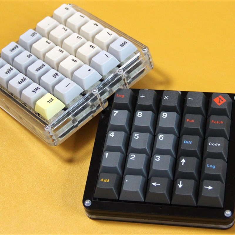 Winry2e5 客制化机械键盘单手自定义左手数字PAD热插拔RGB5X525键