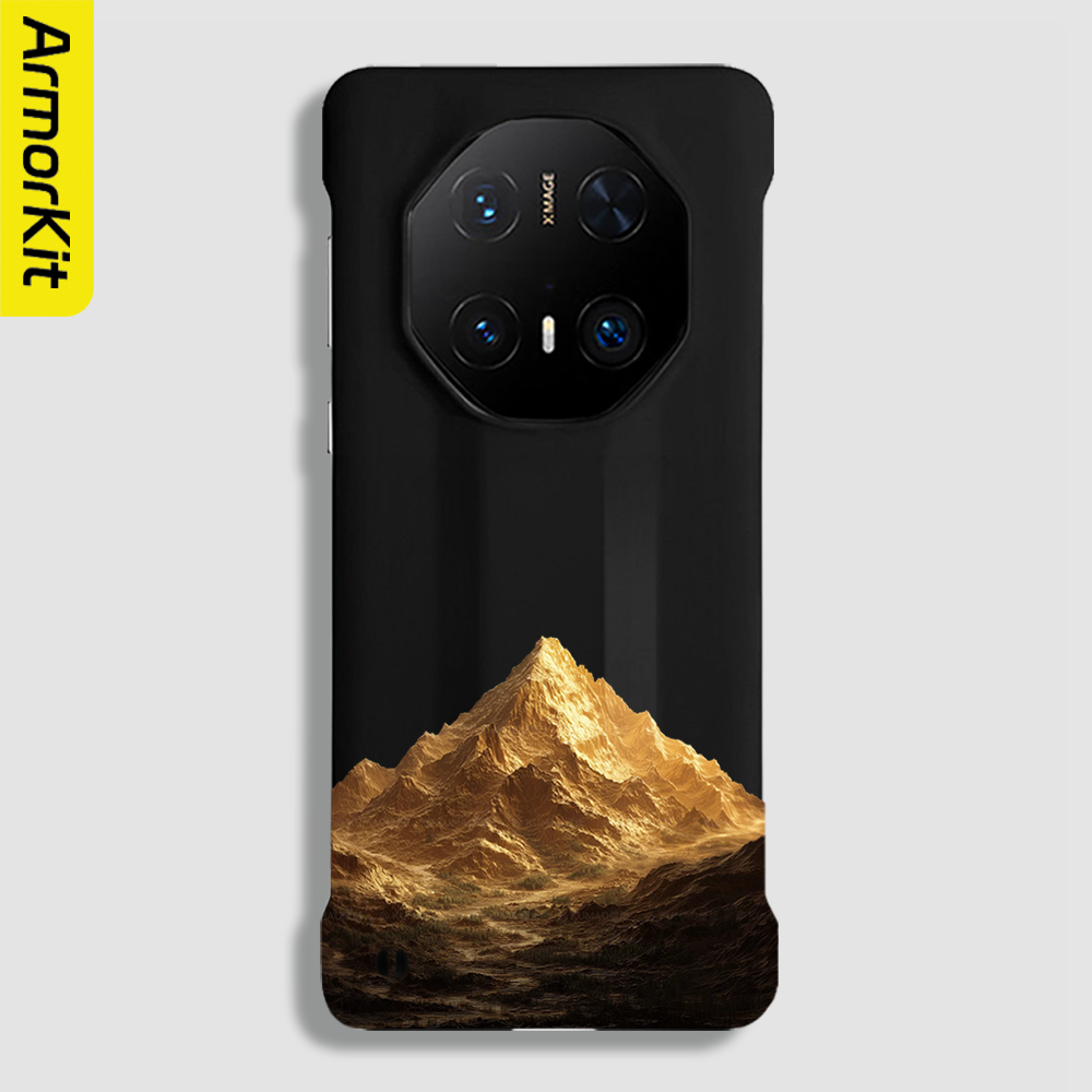 适用华为Mate60RS/70Pro+手机壳Mate60Pro+保护套半包防摔70RS/50RS非凡大师硬壳40RS轻薄后壳黑金山脉磁吸款