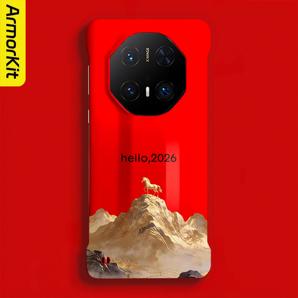 适用华为Mate60RS/70Pro+手机壳Mate60Pro+/80ProMax保护套半包防摔金马迎新70RS/50RS/80RS非凡大师硬壳磁吸