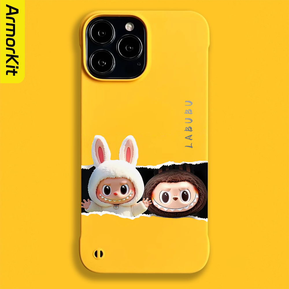 适用苹果16ProMax手机壳iPhone17ProMax/14Pro保护套拉布布半包防摔12ProMax硬壳无边框轻薄磁吸后壳15亲肤