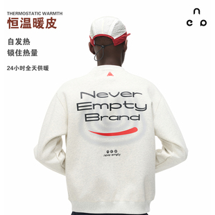 NEVER EMPTY2026新款圆领卫衣 国潮休闲宽松百搭情侣套头上衣