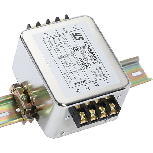 源胜达导轨式电源滤波器三相四线CW12C-30A-R三相三线CW12B抗干扰