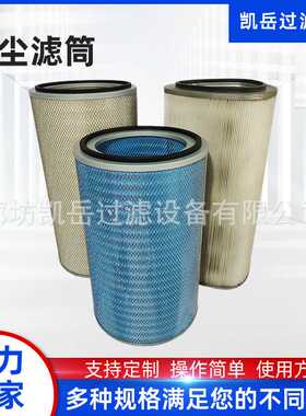 P190818阻燃除尘滤筒350*240*660纳米纤维滤纸P191508除尘滤芯