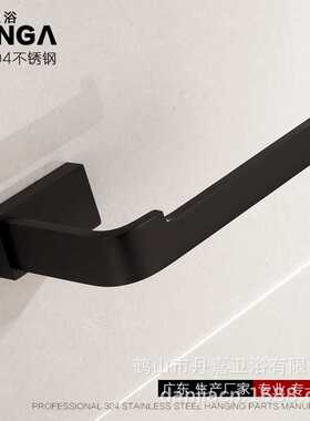 厕纸架实心金属卷纸巾架单层纸球架酒店工程款黑色烤漆直售D9011H